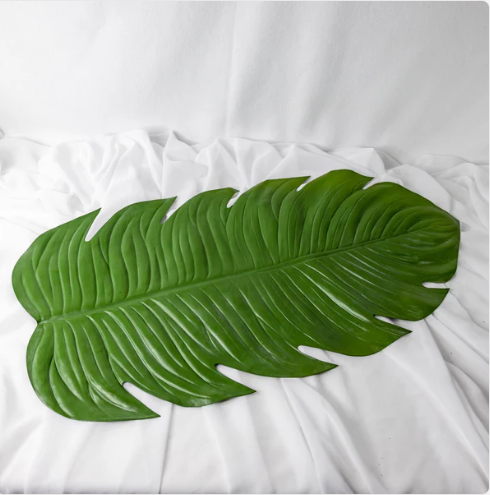 Monstera Table Runner - Realistic Artificial Flowers and Greenery - Image 3