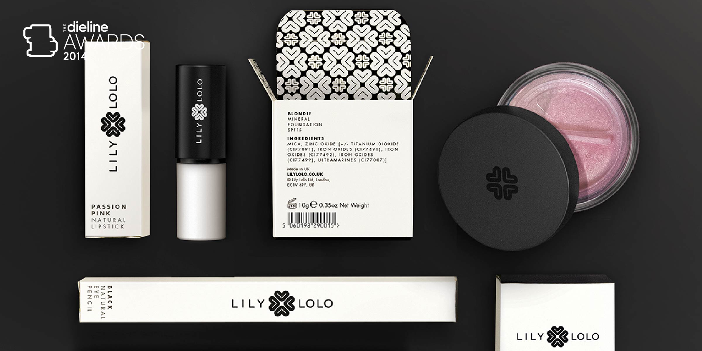 The Dieline Awards 2014: Health & Beauty, 2nd Place – Lily Lolo Redesign