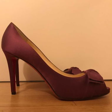Purple Christian Louboutin heels