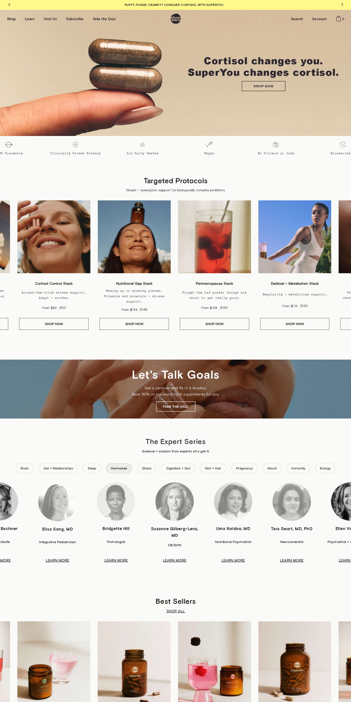 Screenshot of Moon Juice, from the homepage examples collection.