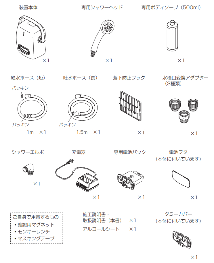 KINUAMI U同梱品