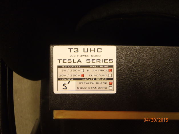 Synergistic Research Tesla T3 UHC 1.5 meter power cord-...