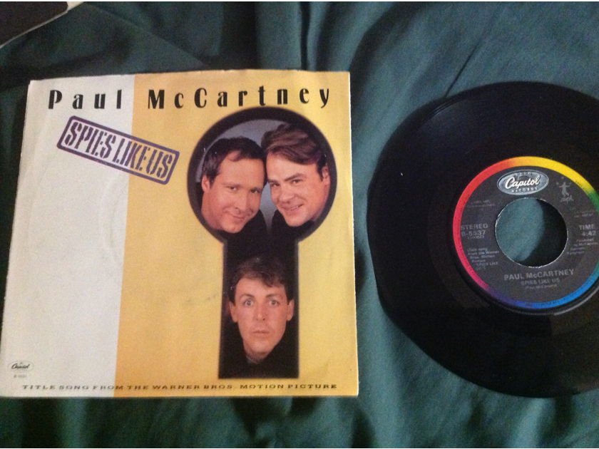 Paul McCartney - Spies Like Us 45 With Sleeve NM Capitol Label