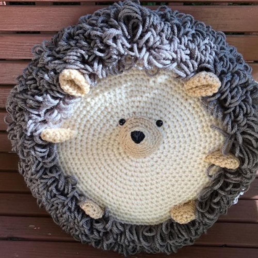 Crochet Hedgehog Pillow Pattern