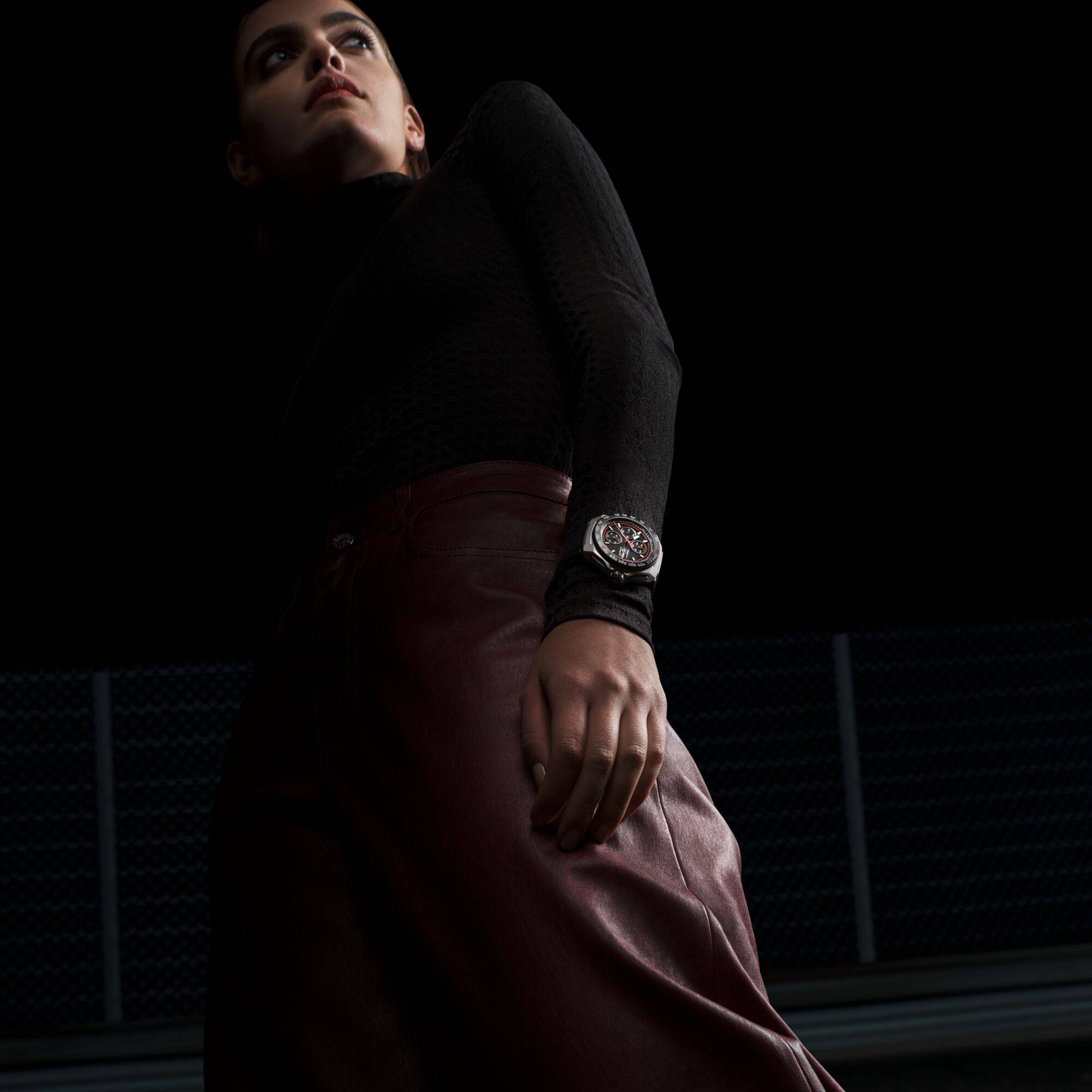 Woman wearing TAG Heuer - Discover Women's Watches