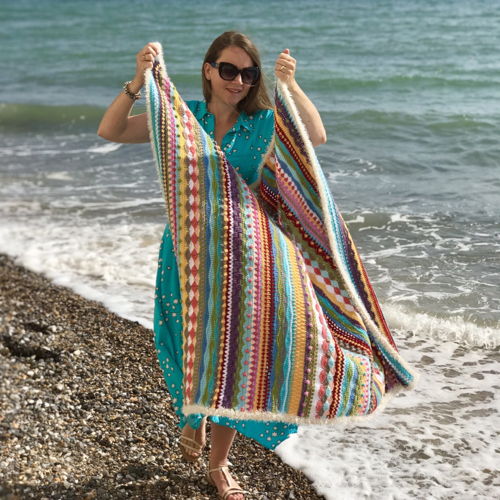Seaside Stash Busting Decke von Eleonora Tully