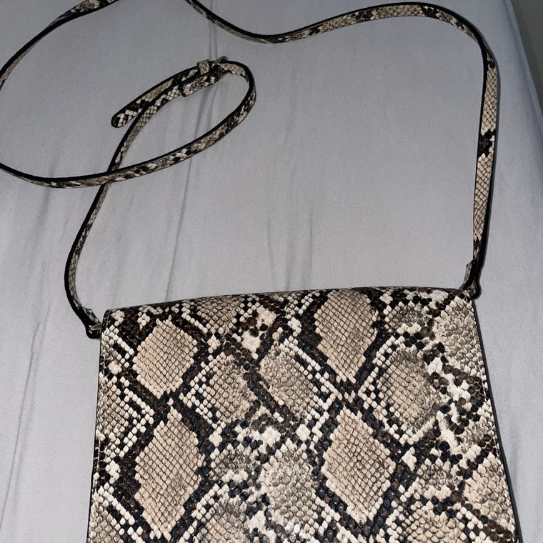 fake python leather bag