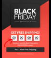 Shopify free shipping for Black Friday