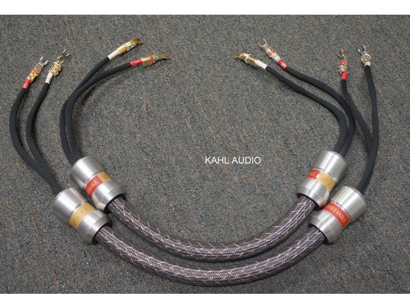Kimber Kable KS-3033 speaker cables. 3ft pair w/WBT spades. $2,000 MSRP.