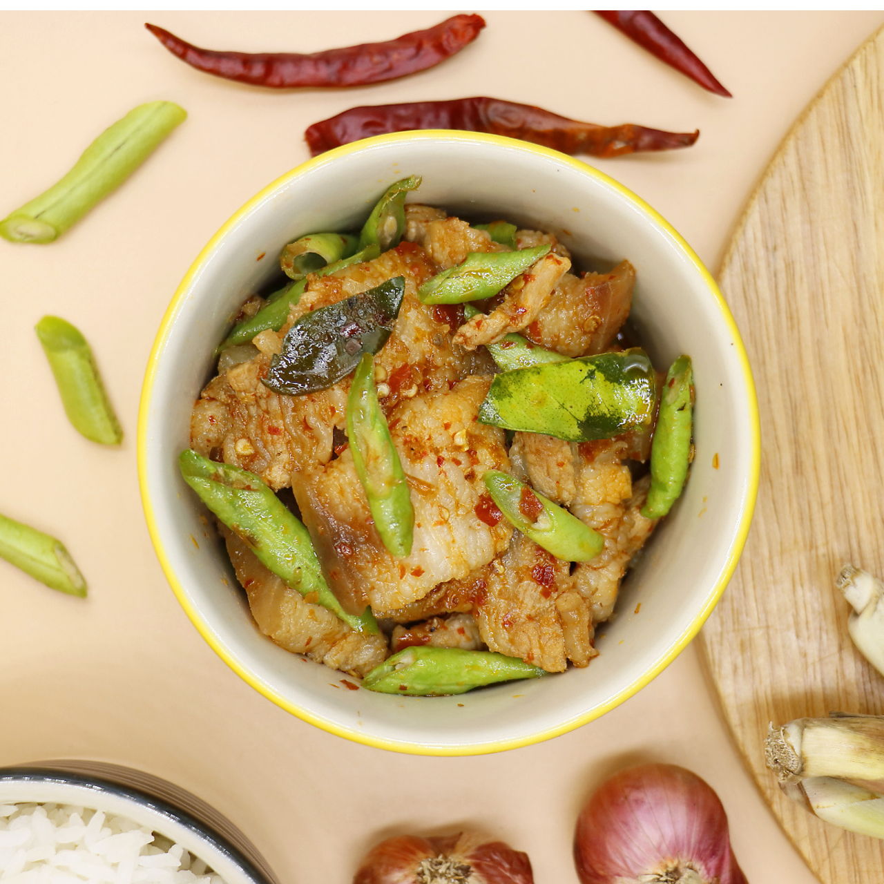 Stir Fry Pork with Red Curry
