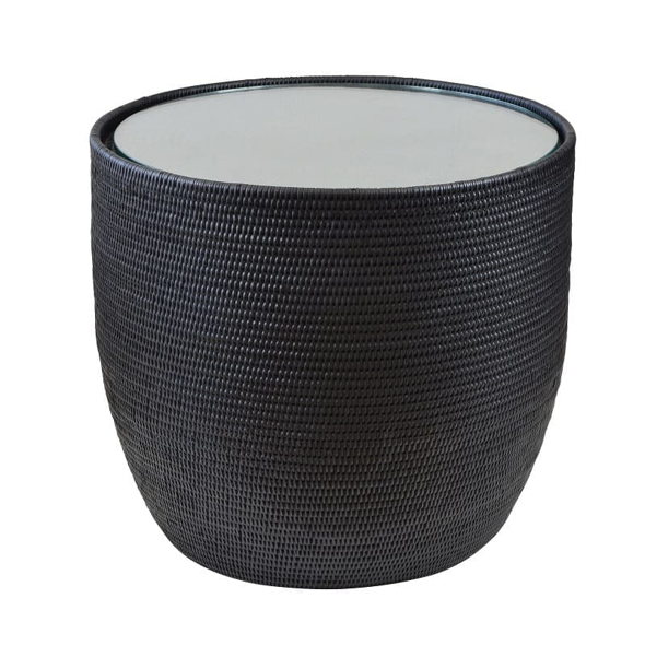 Caribbean Side Table w/glass