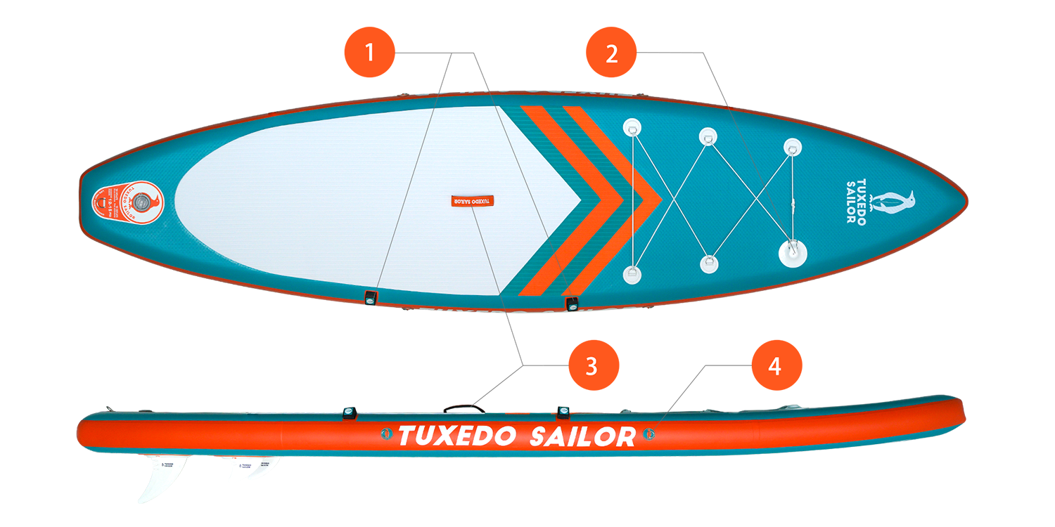 Tuxedo sailor inflatable SUP