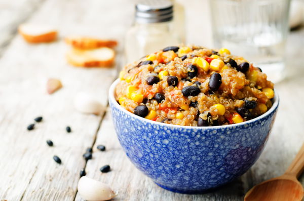 Photo of Three Bean Quinoa Chili with Biscuits