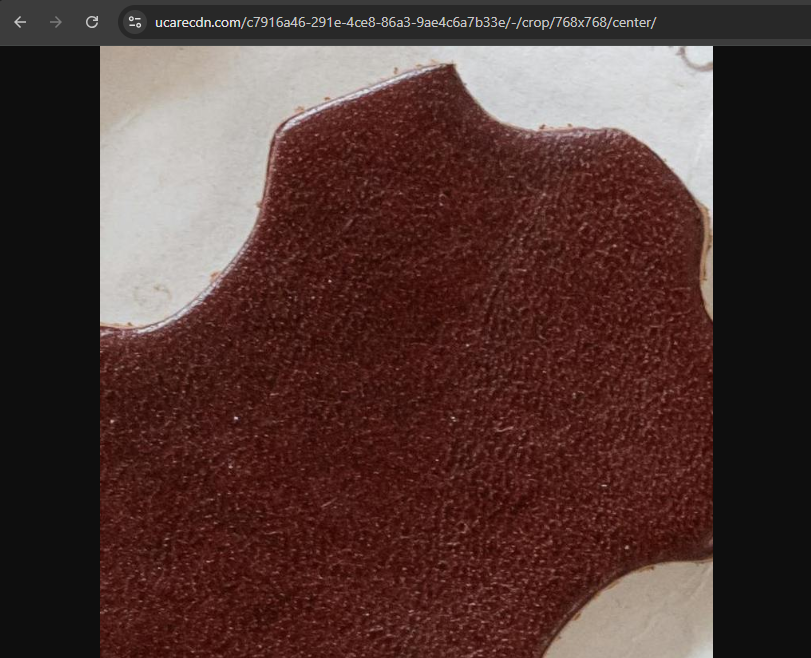Example of crop transformation using URL in Uploadcare