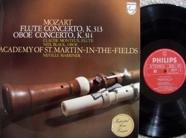 Philips / MARRINER, - Mozart Flute & Oboe Concertos, NM!