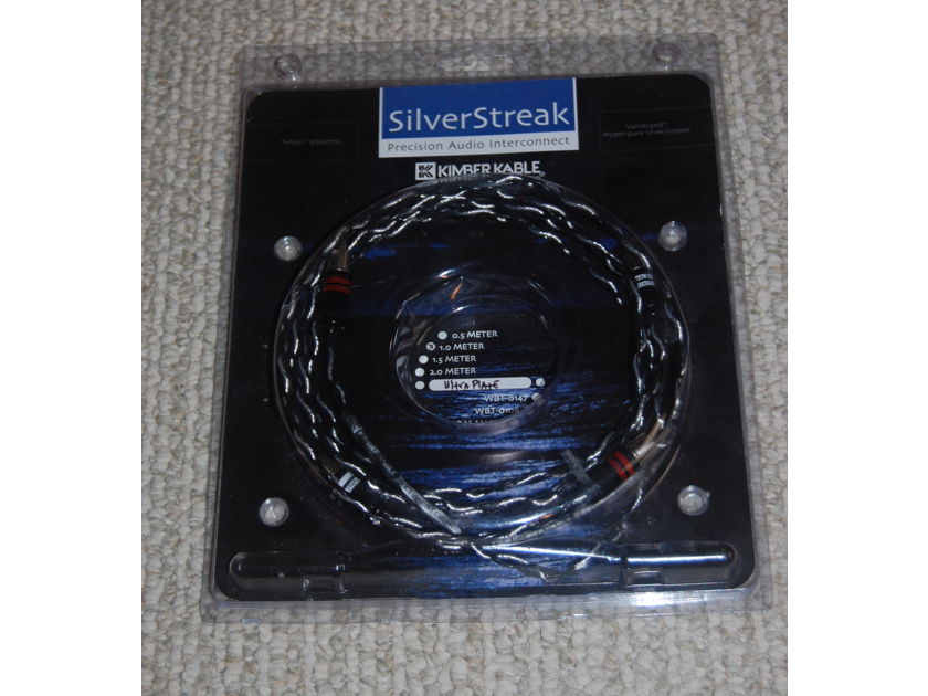 Kimber Kable Silver Streak Interconnect 1.0 Meter RCA Silver Plate