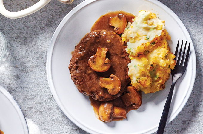 Hamburger Steak with Mushrooms