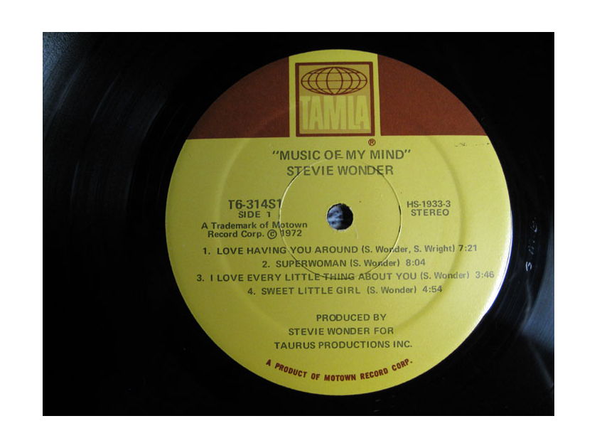 Stevie Wonder - Music Of My Mind - 1972 Tamla T6-314S1