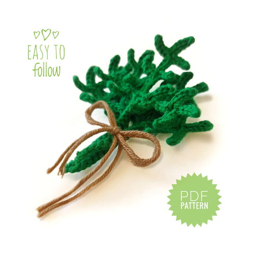 DILL Haakpatroon PDF Haakplant Haakbloempatroon Voedsel Haakpatroon Amigurumi Plant Haakpatroon Botanisch
