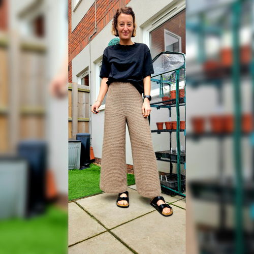 Wide leg pants - crochet pattern
