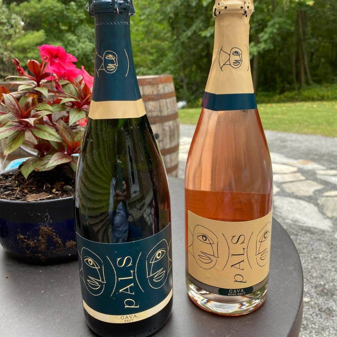Two Bottle of DrinkCAVA Brut & Brut Rose - click to shop products