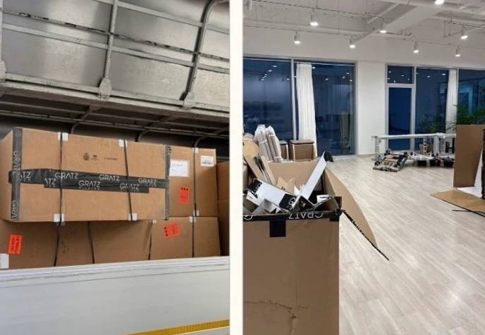 Image of five different colored Gratz Small Arm Chairs