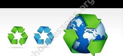 Экологические иконки в PSD формате для Фотошоп