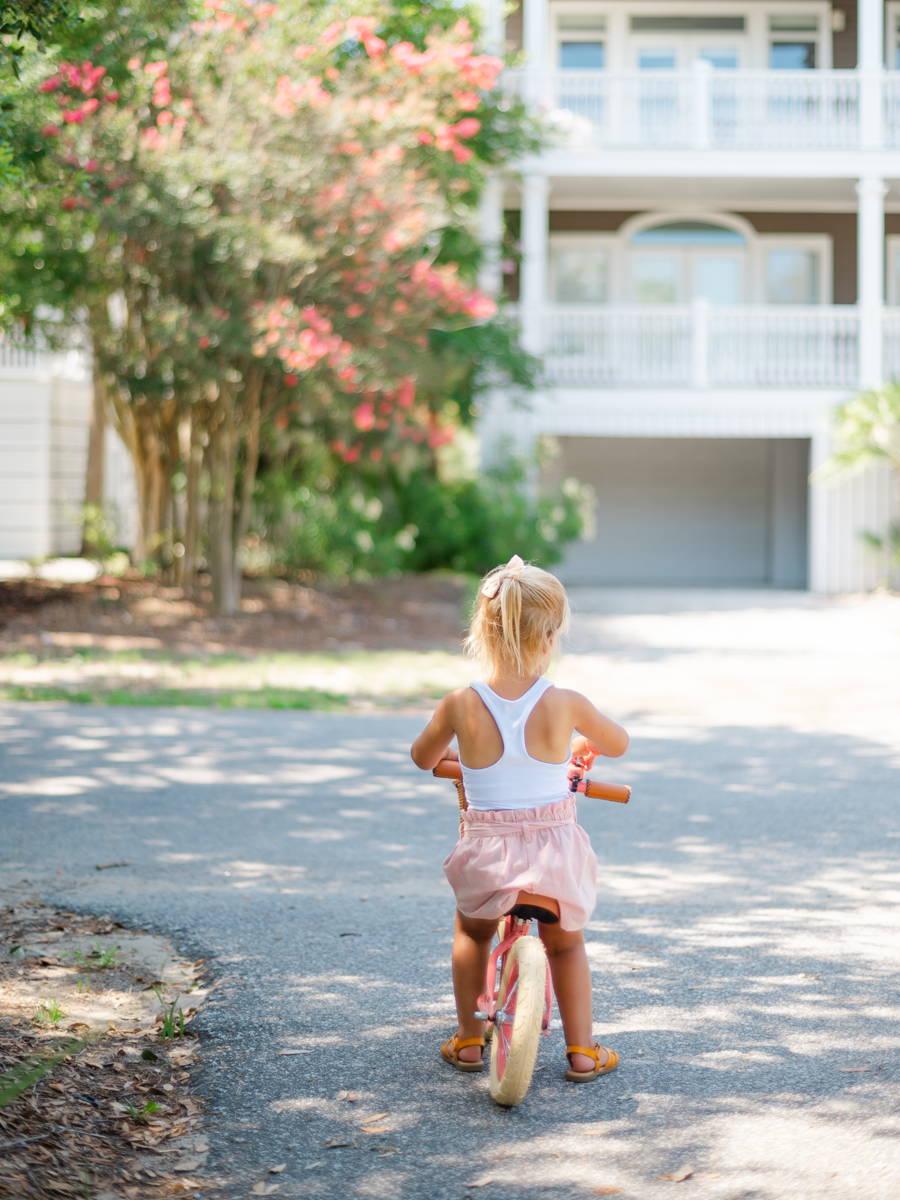 Lainey Muren Photography: Girl Cycling on Path Edited with REFINED II Presets
