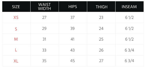 Men's Bottoms Size Guide – PENSHOPPE