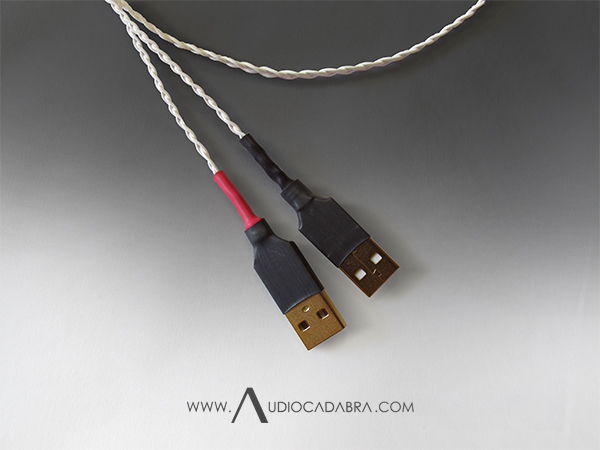 Audiocadabra Ultimus Solid-Core Silver Dual-Headed USB Cable