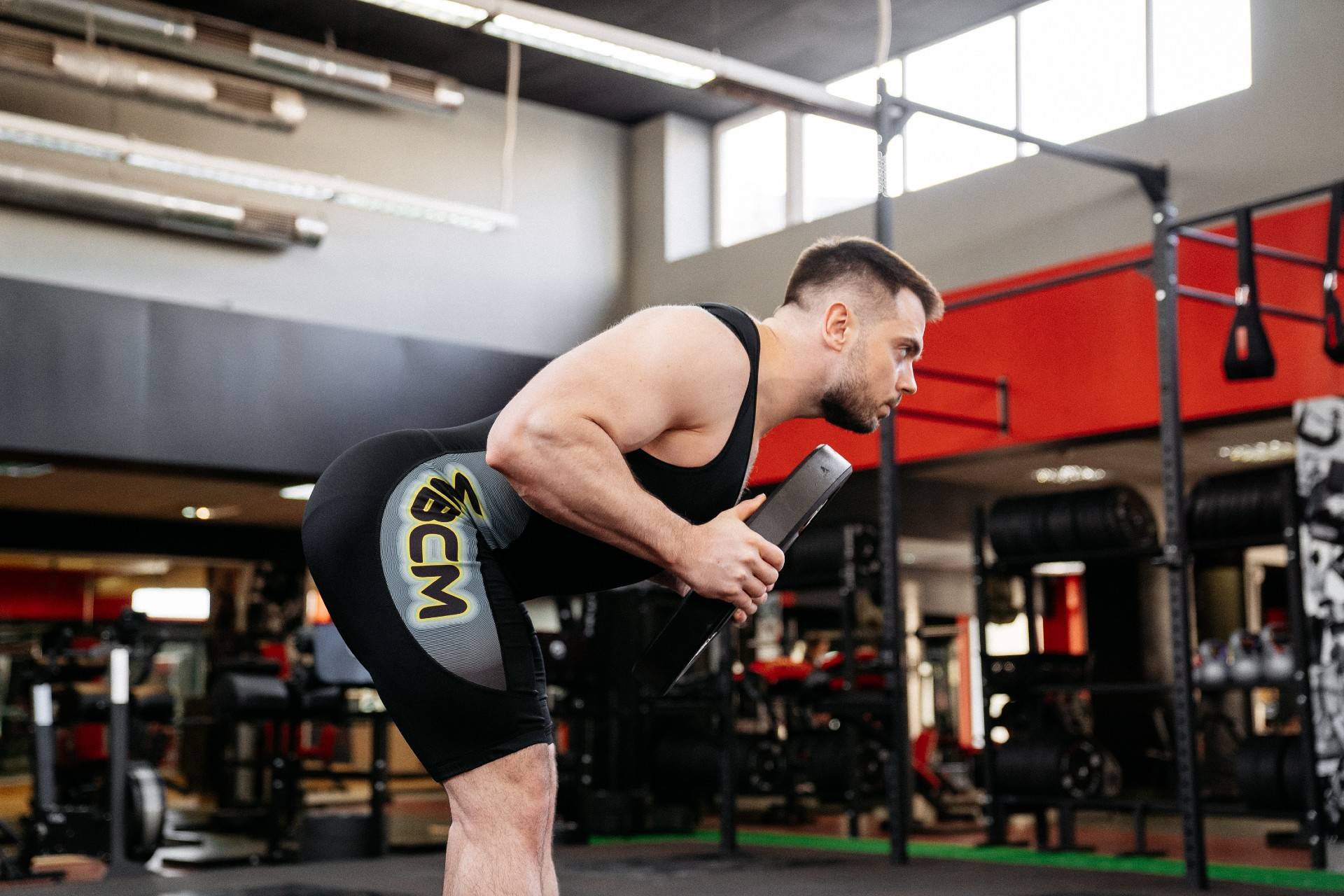 WBCM Oleksiy performing upper back exercises