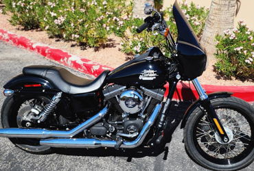 2016 HARLEY-DAVIDSON DYNA STREET BOB motorcycle for rent near LAS VEGAS, NV