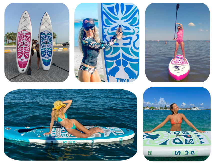 TIKI SUP paddle boards in Canada has many buyer and good reviews on TIKI blow up paddle boards series