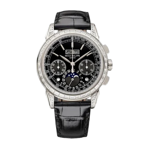 Patek Philippe Perpetual Calendar Chronograph Platinum Diamonds 5271P-001
