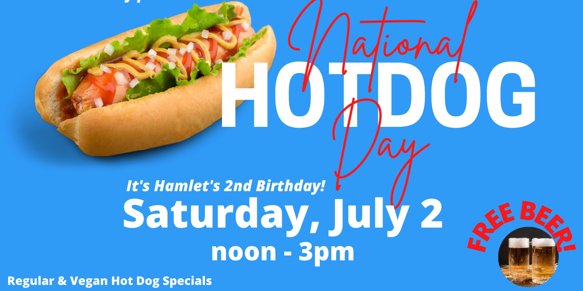 National Hot Dog Day promotional image