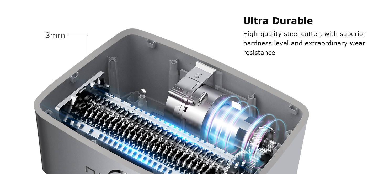 Ultra durable steel cutter, high-efficiency shredding