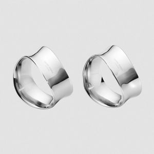 COBRA Napkin Rings, 2pcs, in stainless steel.