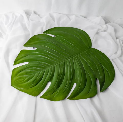Monstera Placemat (6 Pack) - Realistic Artificial Flowers and Greenery - Image 2