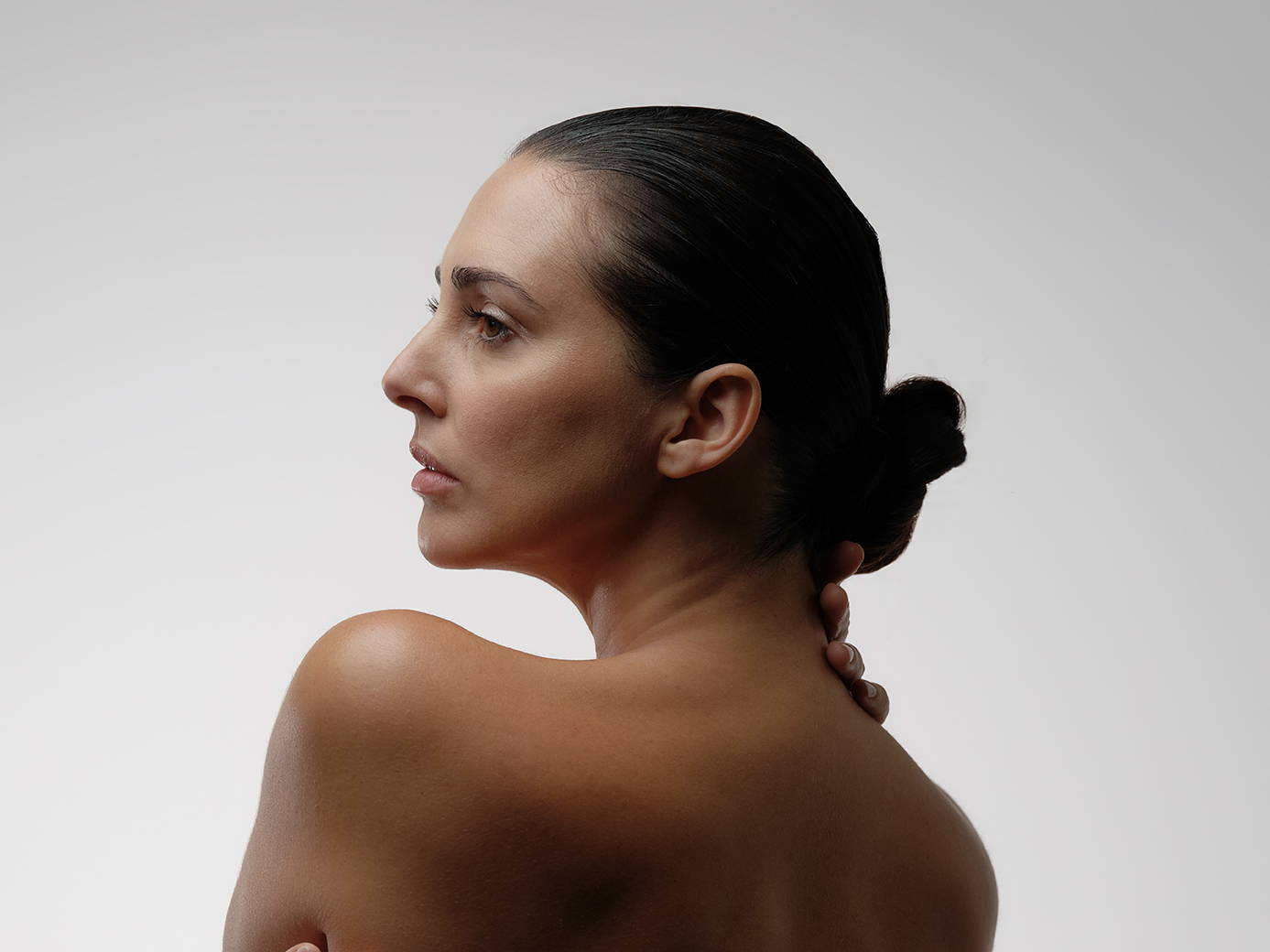 Model's back