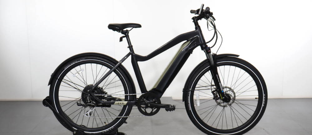 Aventon Level e-Bike on display