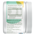 back of Brightcore's Sweet Wheat jar, showing the supplement facts of the wheat grass juice powder