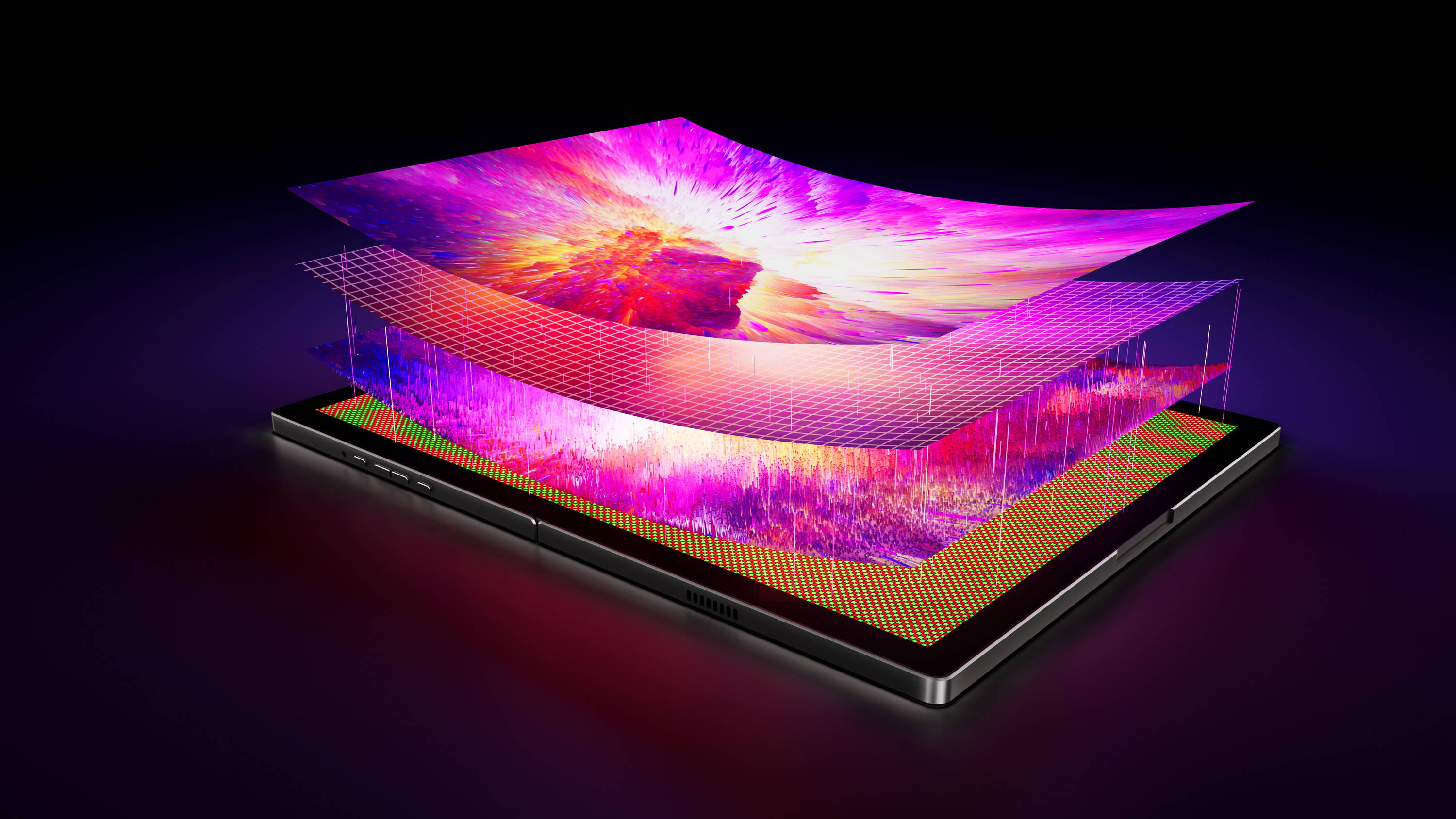 UPERFECT Omega - 22 Inch OLED Flexible Screen 3K Bendable Display 120Hz Touch