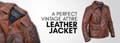 A perfect vintage attire with this perfect vintage motorcycle brown leather jacket