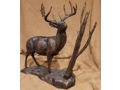 Vintage White Tail Deer Sculpture Ready for The Rut byTerrell O'Brien (No Base)