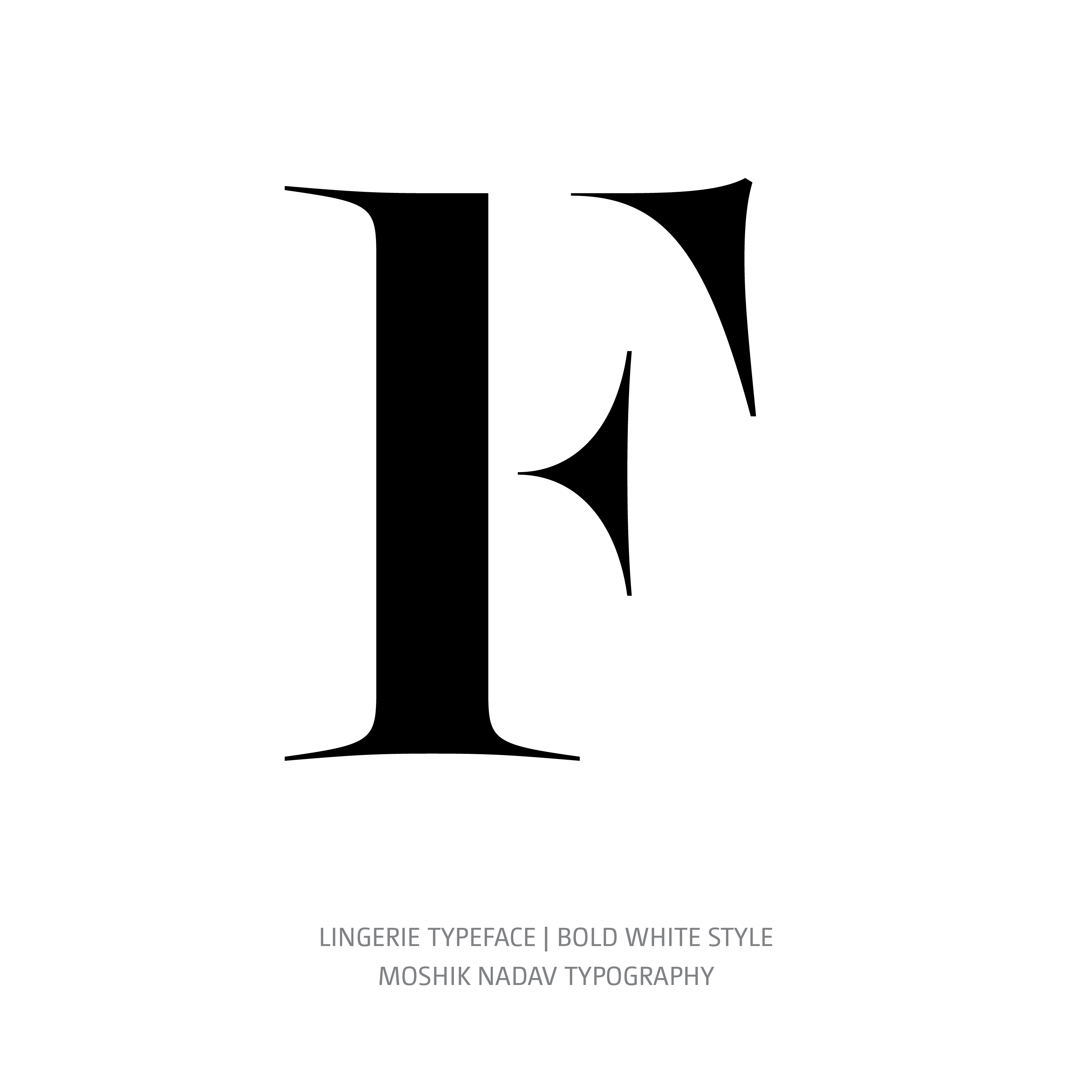 Lingerie Typeface Bold White F