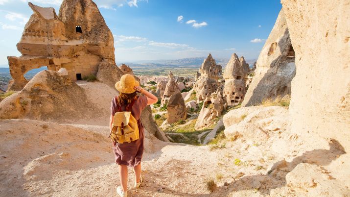 Cappadocia is a global hot air balloon hub, offering magical sunrise views of its unique landscape, creating an unforgettable experience for visitors