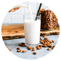 a glass of almond milk that provide vitamins in the best calcium supplement