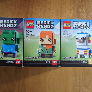 Lego Minecraft Brickheadz 40624 40625 NEU+OVP EOL