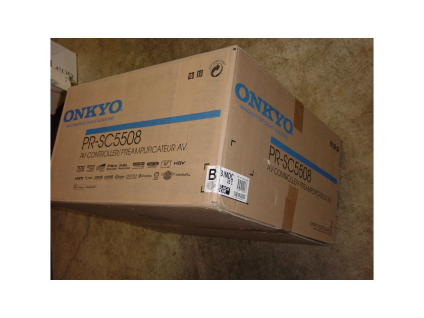 Onkyo PR-SC5508 Processor and Onkyo PA-MC5500 9-Channel Amplifier, both are NEW in Factory boxes and ready to be the center of your Home Theater, They come with full features as show below