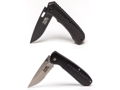 Set of Two Black Liner-Lock Folding Knives 